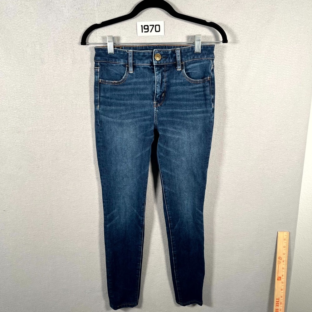 American Eagle Outfitters The Dream Jeans Womens 2 Blue Denim Stretch Skinny Leg